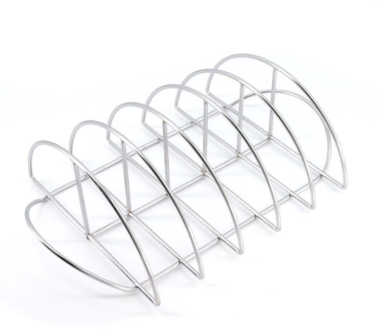 Grill Guru Spareribs-Rack Deluxe – Edelstahl – 40 cm – Spareribs-Rack für den Grill