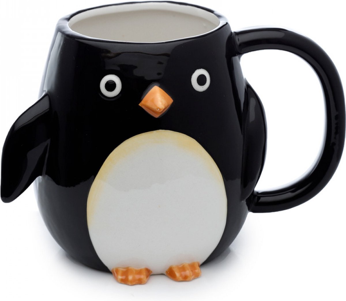Als Pinguin - gebildeter Griff Keramikbecher