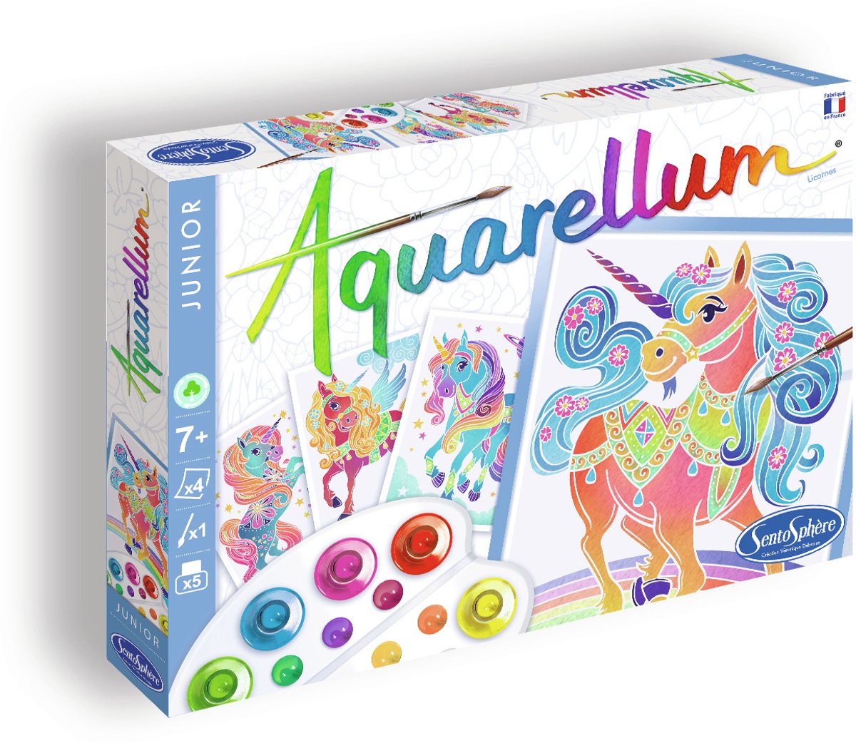 Sentosphère aquarellum junior - Licornes