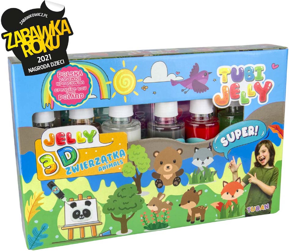 Tuban – Tubi-Gelee-Set mit 6 Farben – Tiere