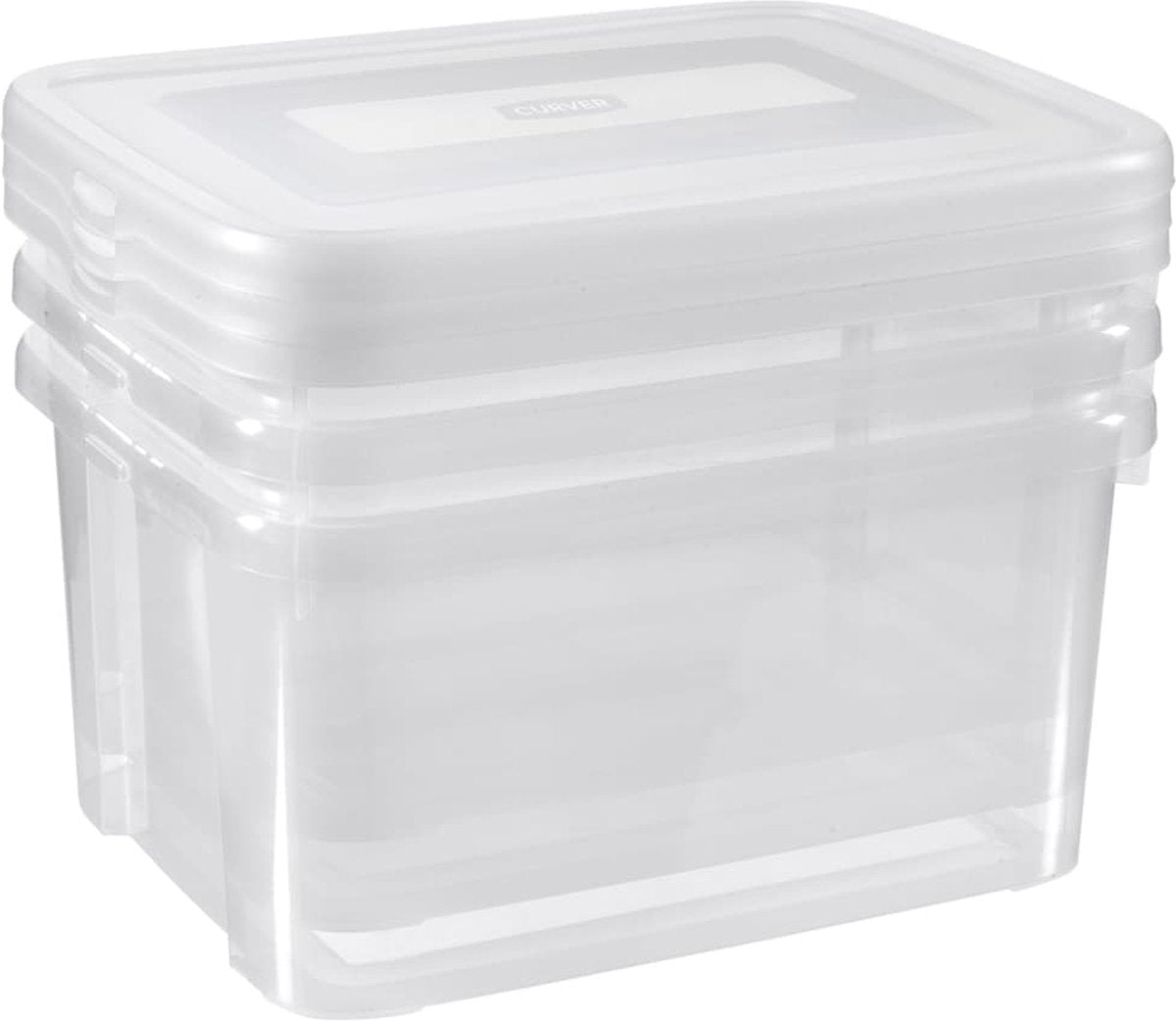 Curver Curver Aufbewahrungsboxen-Set handlich 3x25 l transparent