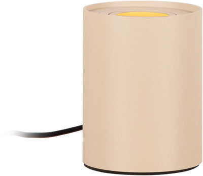 Lucide Tube - Tischlampe - ø 9,6 cm - LED 3 Stufendim - gu10 - 1x5w 2700k - Taupe