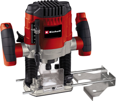 Einhell Elektro-Oberfräse TC-RO 1155 E – 1100 W – 6 und 8 mm Spannzange – Drehzahlregelung – Absaugadapter – inkl. Zubehör
