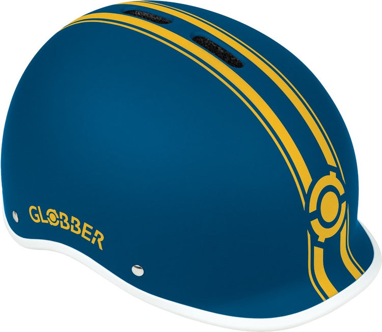 Globber-Helm – Helm Urban S M Petrolblau – Blau – LED-Beleuchtung – Abs-Helm – verstellbar – S-M 51–55 cm