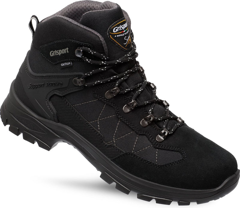 Grisport Scout Mid Unisex-Wanderstiefel – Schwarz