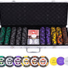 Pokerset im Silberetui - hoher Einsatz 500 Chips 14gr.