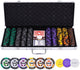 Pokerset im Silberetui - hoher Einsatz 500 Chips 14gr.