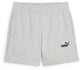 Puma ess klein Nr. 1 Logo 5'' High-Waist Shorts Tr Damenhose – Hellgrau meliert