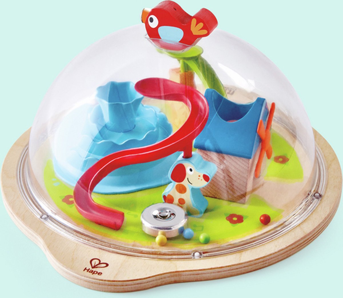 Hape Bol mit magnetischem Doolhof Sunney Valley Dome
