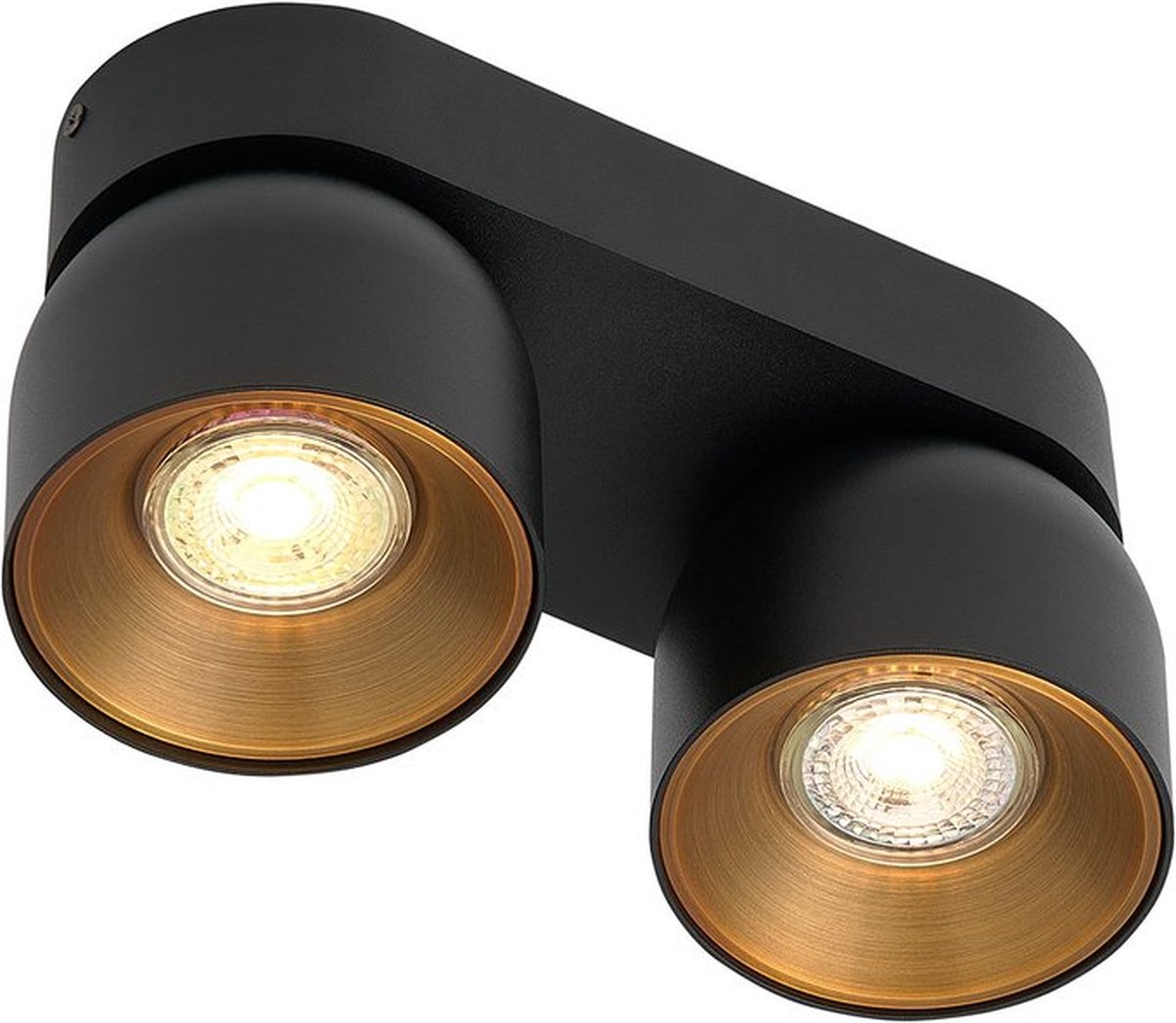 Nordlux pitcher-spot-ip20-2xgu10-schwarz