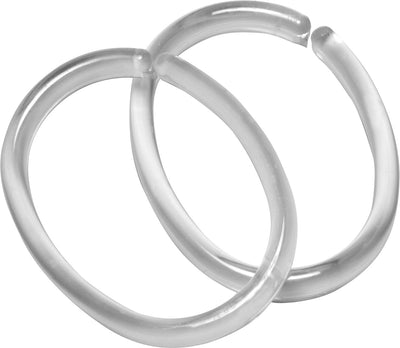 Sealskin-Clips – Duschvorhangringe (12 Stück) – transparent