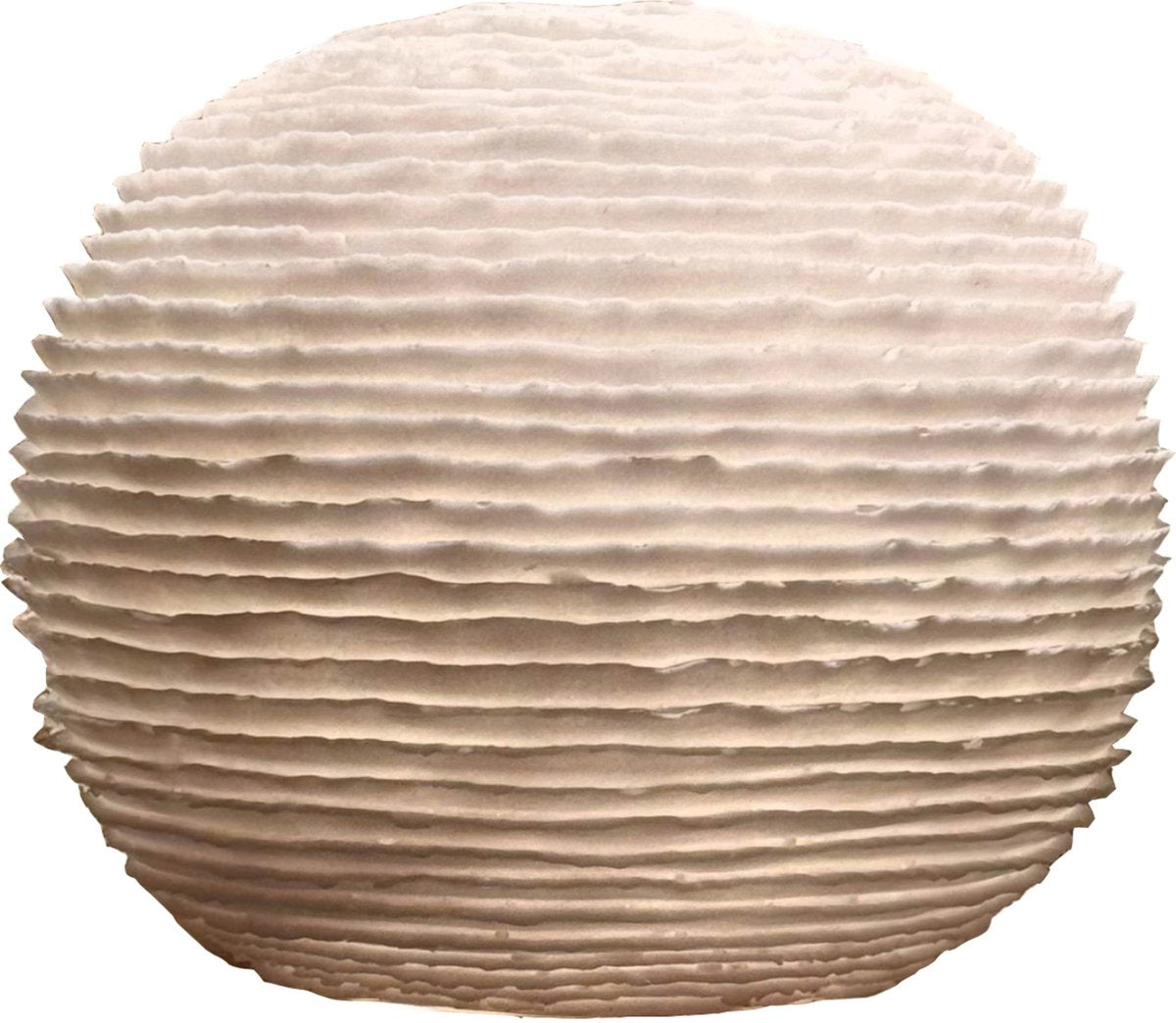 HD Collection Tischlampe Sandstein Elfenbein 32x32x26,8cm
