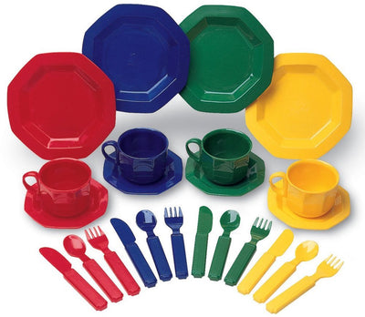 Lernressourcen Spielzeuggeschirr – pädagogisches Rollenspielset mehrfarbig. - 3+