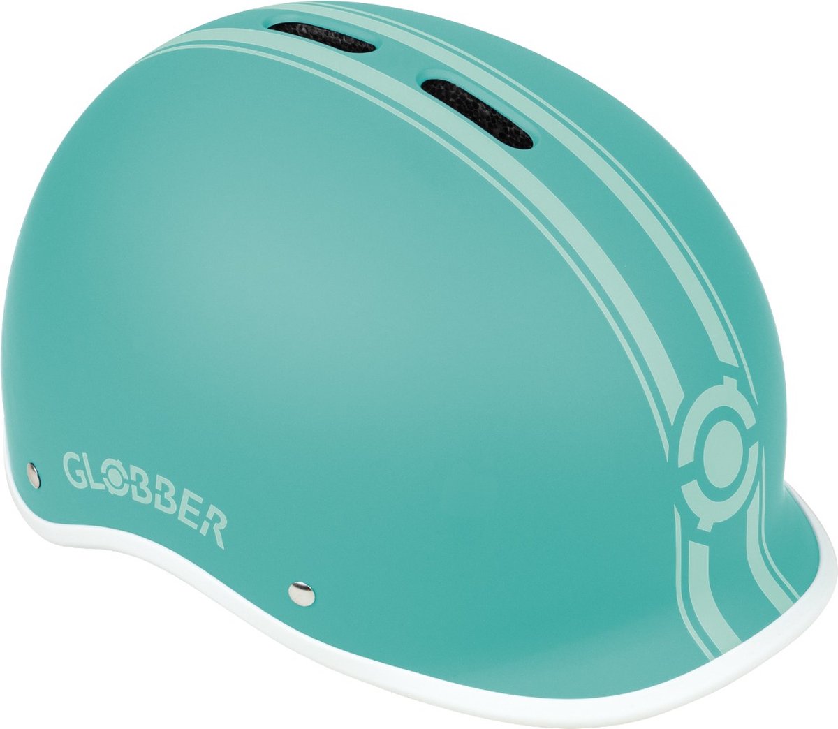 Globber-Helm – Helm Urban S M Mint – Münze – LED-Beleuchtung – ABS-Helm – verstellbar – S-M 51–55 cm