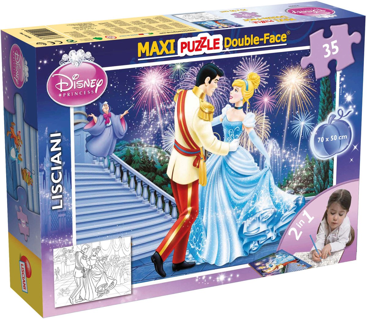 Lisciani Disney Puzzle DF Maxi Floor 35 Aschenputtel