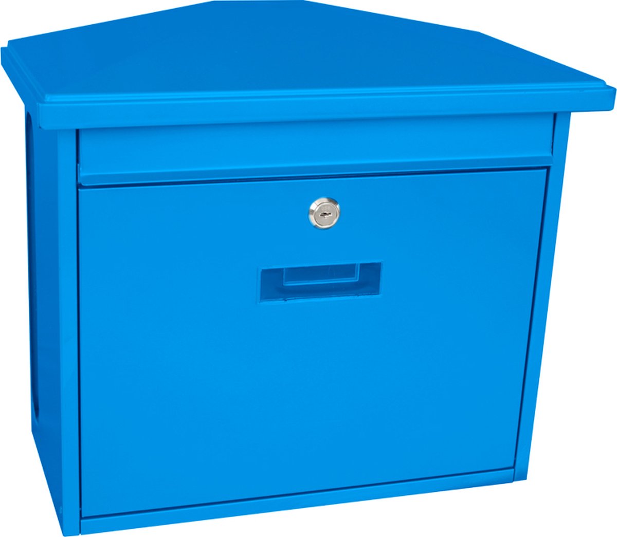 V-Teil - Wandbriefkasten Zamoran - verzinkter Stahl pulverbeschichtet - blau - Briefkasten