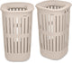 Brabantia Collect-it-Wäschekorb – 2er-Set – mit Deckel – 55 l – sanftes Beige