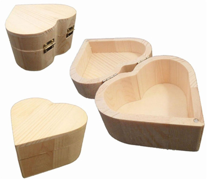 Playwood Holzbox Herzform, 10 cm