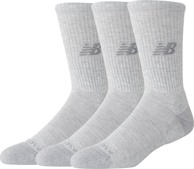 New Balance Active Crew Socken 3er-Pack Unisex-Sportsocken – Athletic Grey