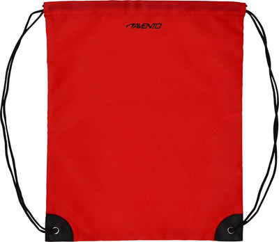 Avento Rucksack mit Kordelzug – rot – 35 x 43 cm – verstärkte Ecken