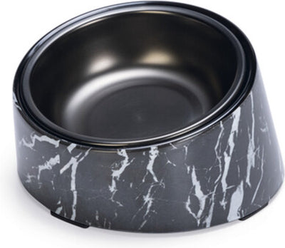 Designed by Lotte Melamin Futternapf Vita – Katzenfutternapf – Futternapf oder Trinknapf – Schwarz 160 ml
