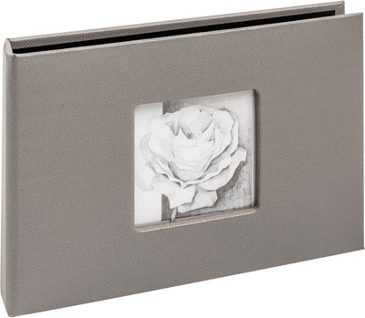 Walther ma-349-x – Mini-Einsteckalbum – Größe 17 x 12 cm – 12 Fotos 10 x 15 cm – grau