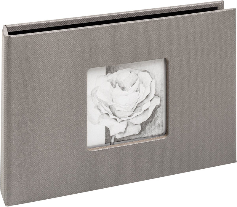 Walther ma-349-x – Mini-Einsteckalbum – Größe 17 x 12 cm – 12 Fotos 10 x 15 cm – grau