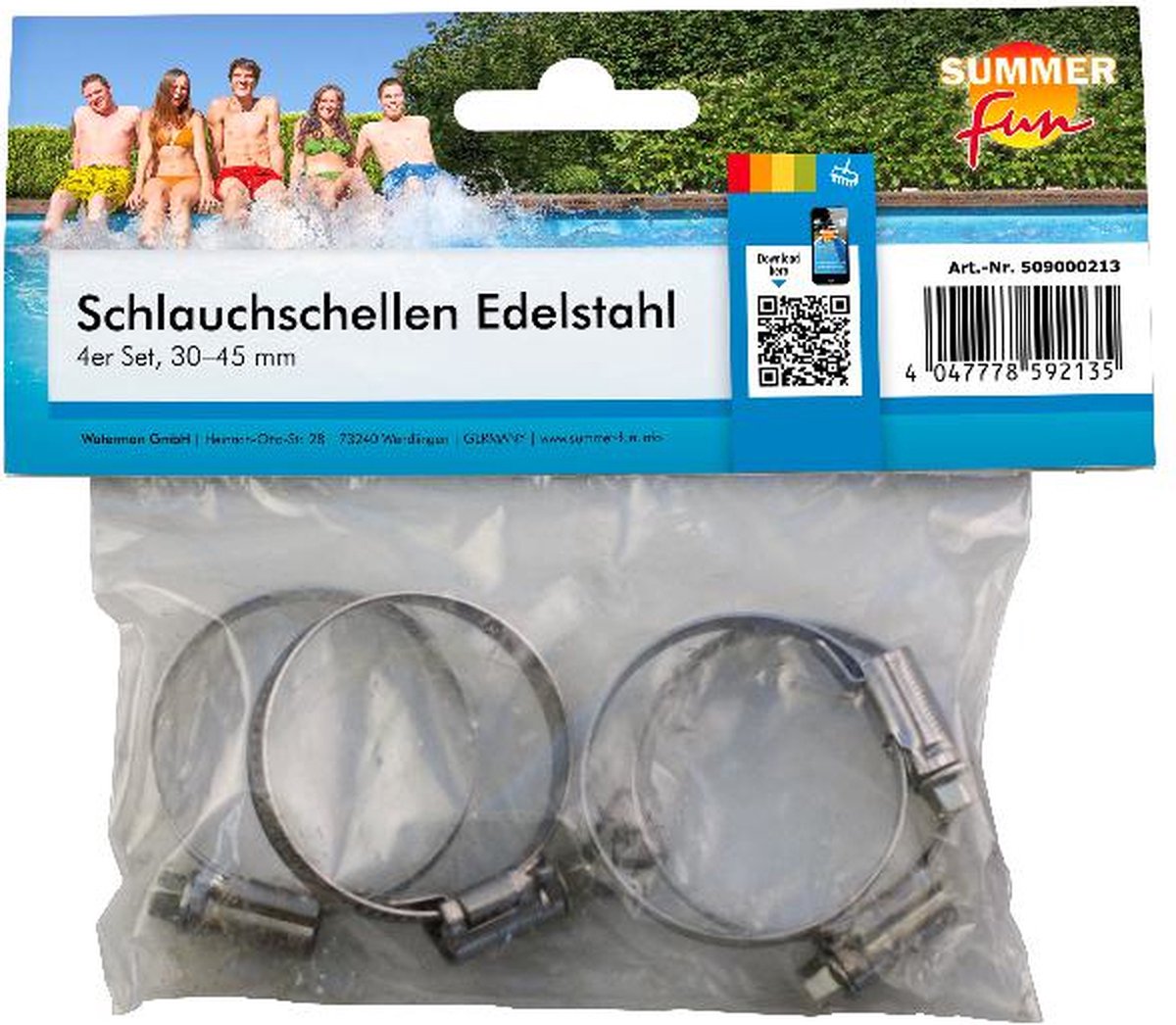 Sommerspaß-Schlauchklemmen 30-45 mm