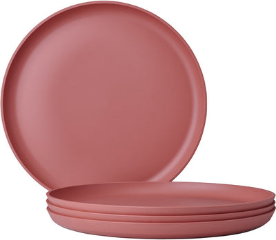 Mepal flacher Teller Silueta - 4 Stück - Speiseteller - Vivid Mauve