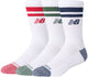 New Balance Active Premium Stripe Crew Sock Unisex Sportsocken – sortiert