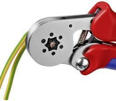 Imp Knipex selbsteinstellende Crimpzange für Aderendhülsen | mit seitlichem Einstieg – 975514