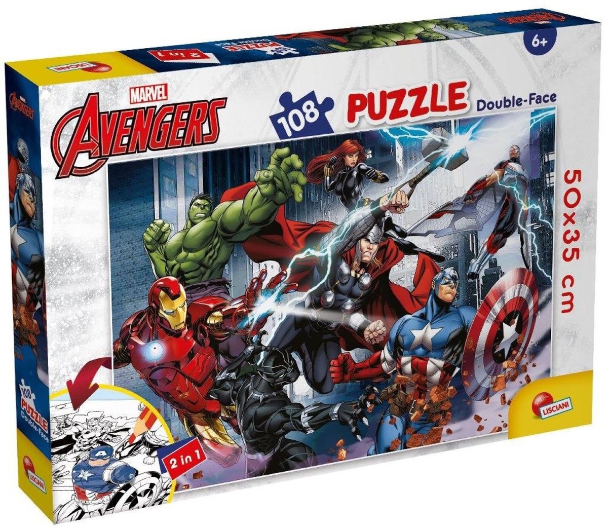 Lisciani Marvel Puzzle Df Plus 108 Rächer