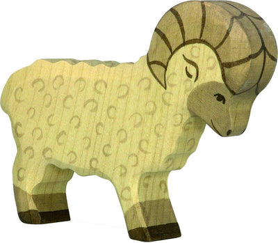 Holztiger-Widder. 12 cm.