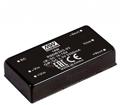 MW Mean Well RSDW20H-12 DC DC-Wandler 1,67 A 20 W Anzahl Ausgänge: 1 x Inhalt 1 Stück