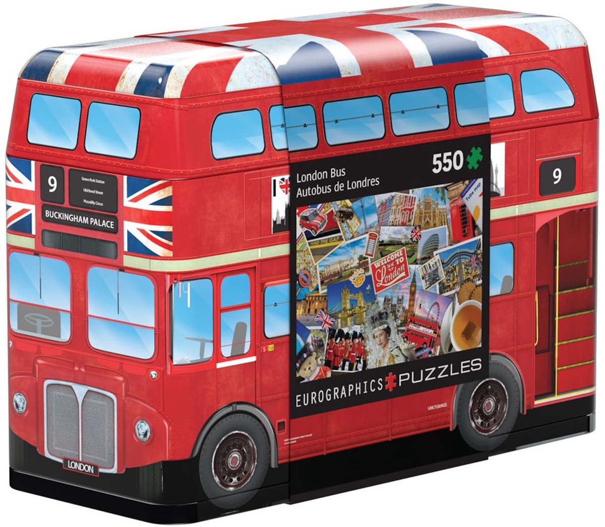 Eurographics Puzzle London Bus in Aufbewahrungsdose – 550 Teile.