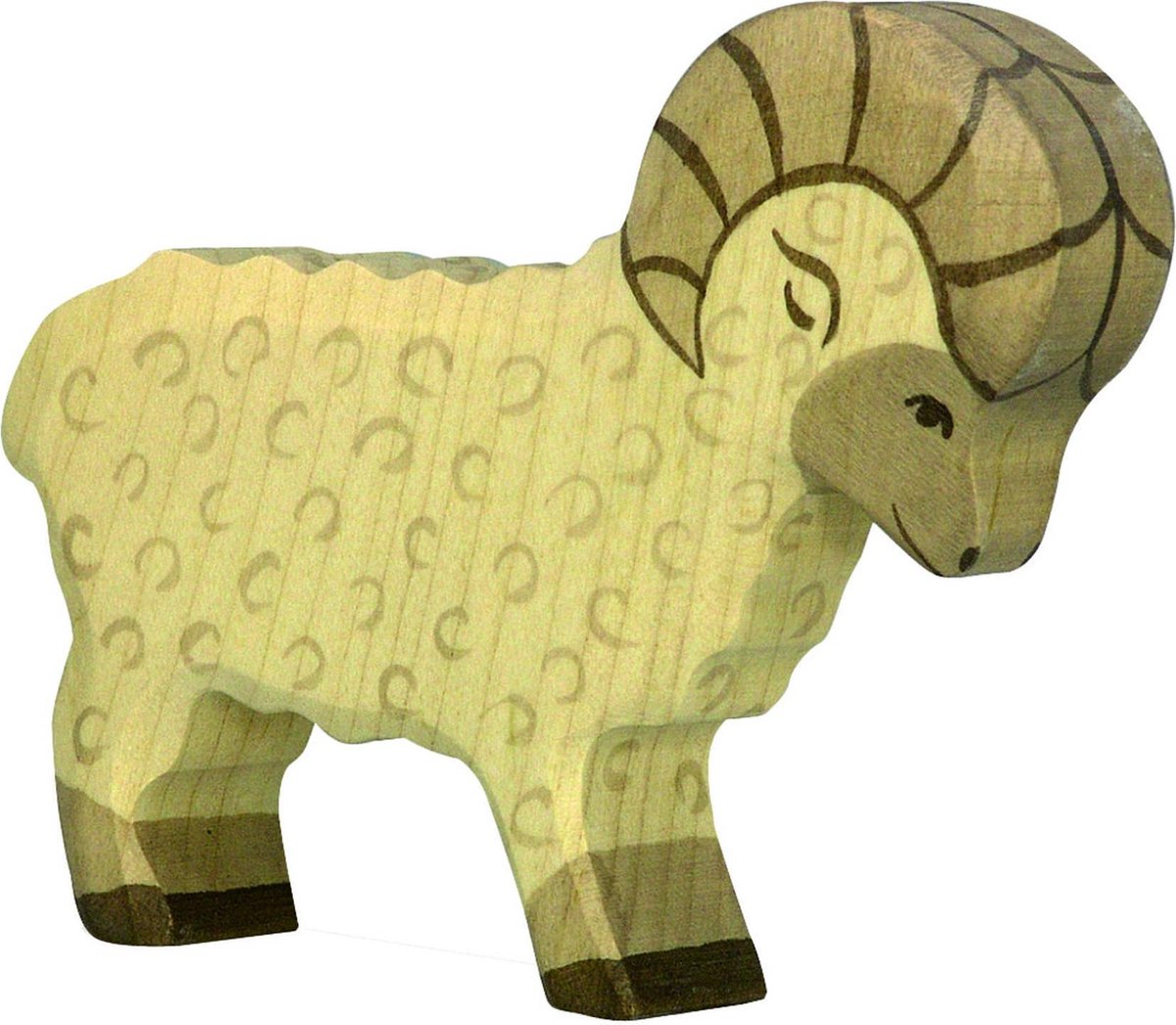 Holztiger-Widder. 12 cm.