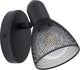 Eglo Carovigno Aufbaustrahler – 1 Licht – 7 cm. - E27 - schwarzer Kühlergrill