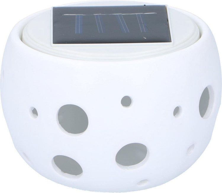 Grundig Gartenlampe - wechselt die Farbe - LED - Keramik - Solar - 10x7cm