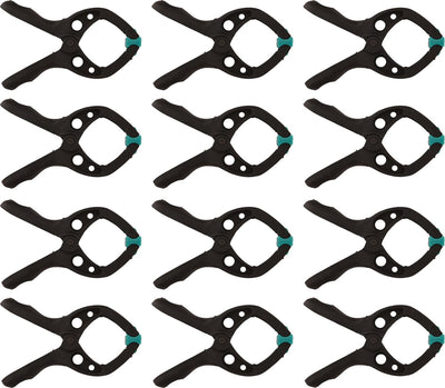 Wolfcraft – 12 Federklemmen Mini 30 mm – Federklemme – Segelklemme – Marktklemme – extra stark – Segelklemmen – 8653000