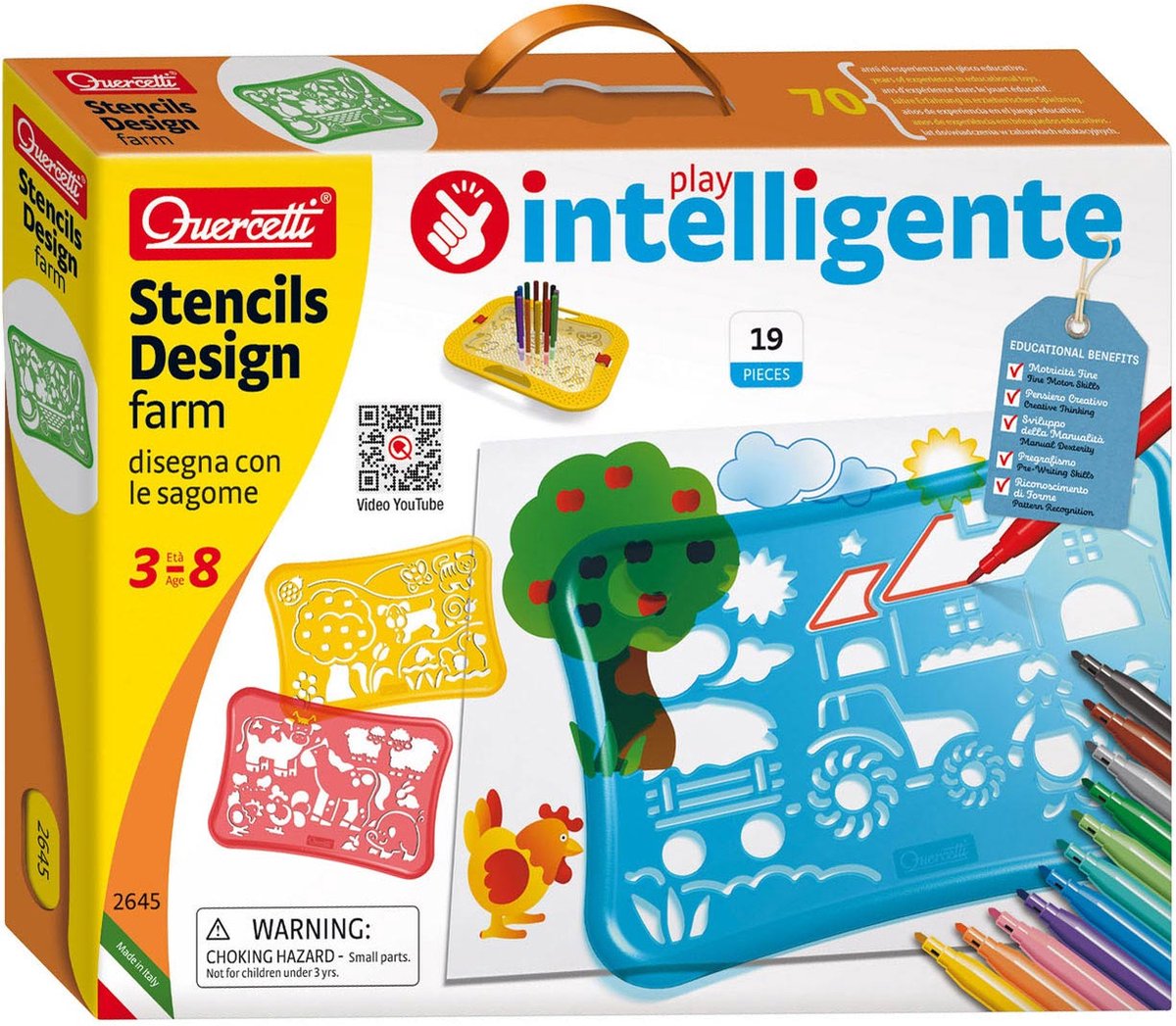 Quercetti Schablone Design Set Farm