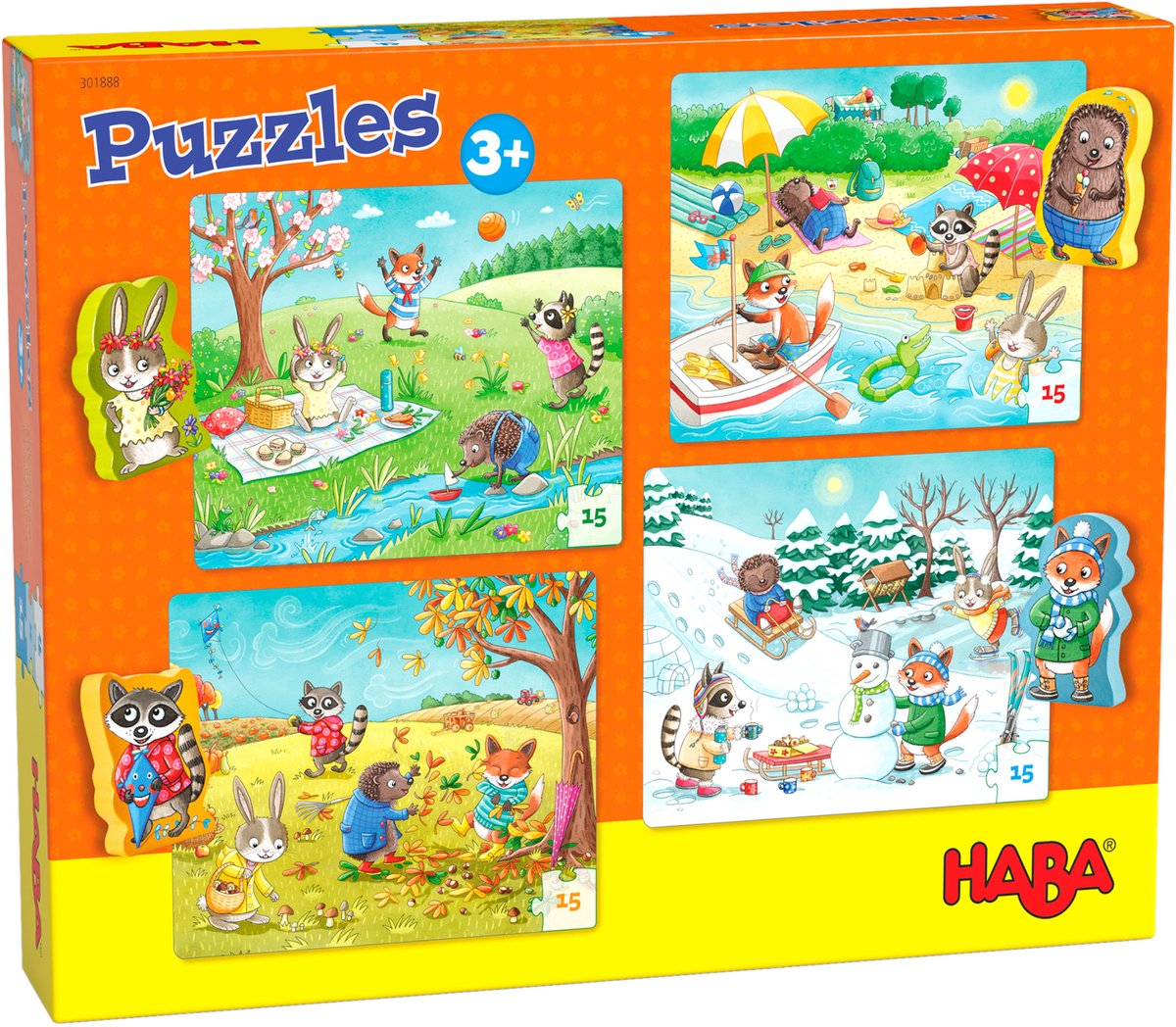 Haba Kinderpuzzle Die Jahreszeiten 8-teilig