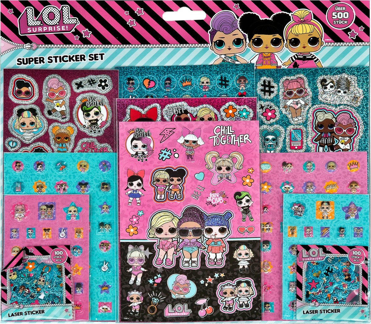 L.O.L Überraschung! Super -Aufkleber -Set, 500st.