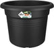 Elho Green Basics Zylinder 55 – Blumentopf für den Außenbereich – ø 54,3 x H 41,2 cm – Living Black