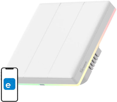 Sonoff 3-Kanal-WiFi-Touch-Schalter zum Einschalten des Lichts aus der Ferne