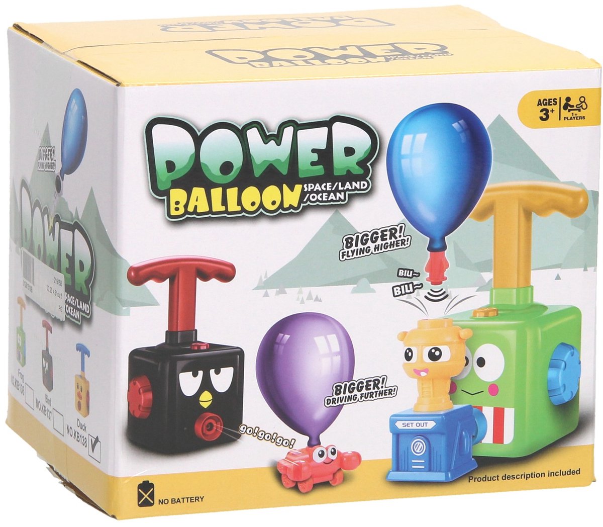 Spielset mit Ballonautos