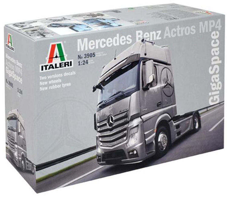 Italeri Mercedes Benz Actros MP4 Gigaspace assembly kit truck semi-trailer model kit 1:24