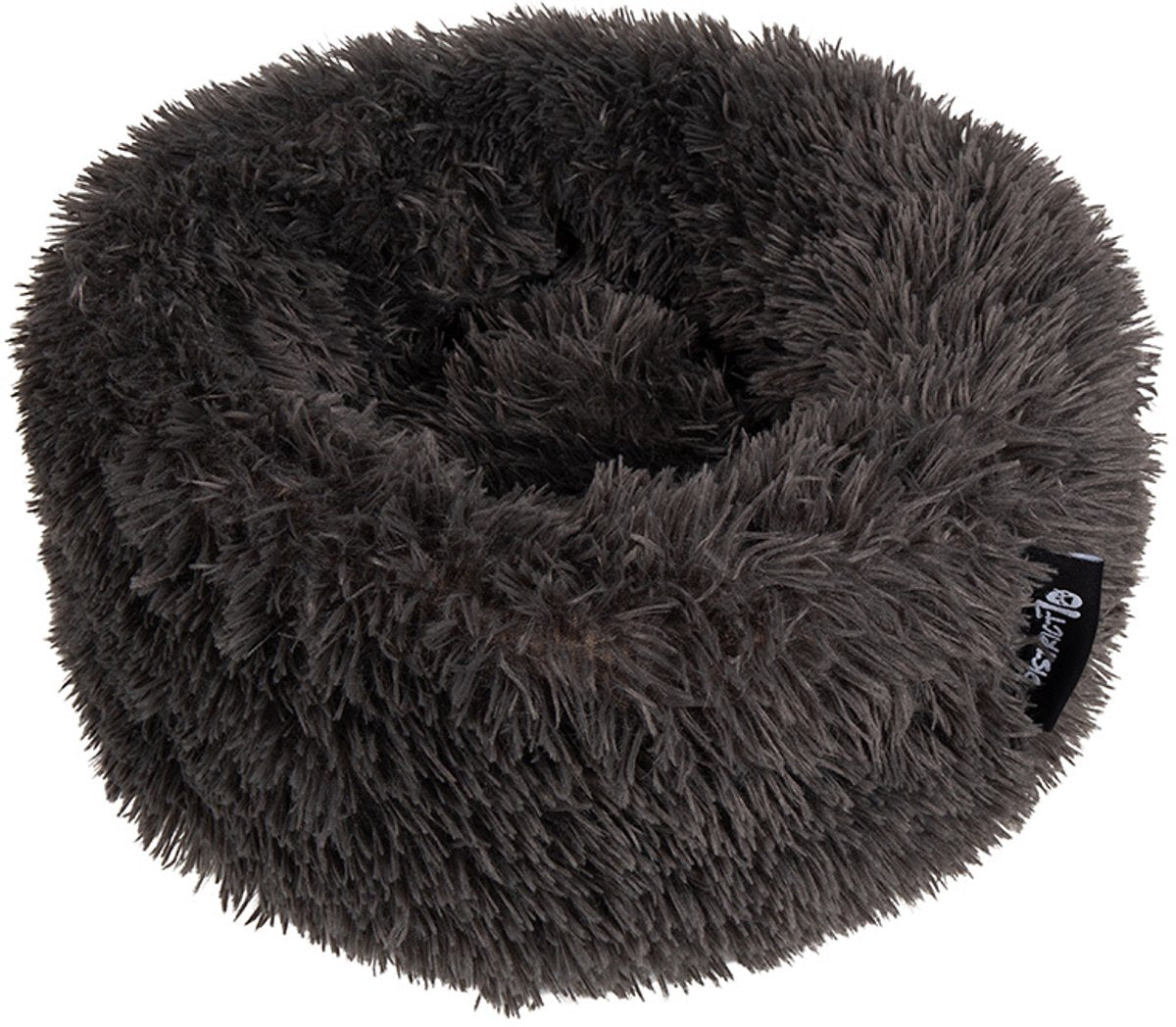 District 70 Fuzz Donut Hundebett – dunkelgrau – klein ø 45 cm