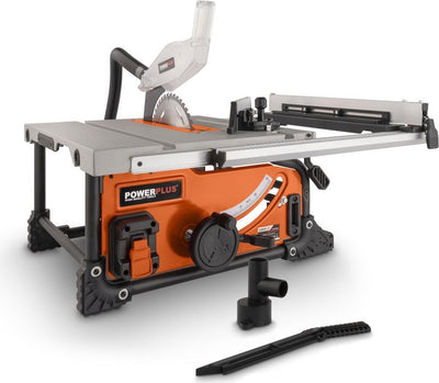 Powerplus Dual Power Akku-Tischkreissäge powdp2580 – 40 V Sägemaschine, ø210 mm – ohne Akku und Ladegerät – mit 1 Akku.