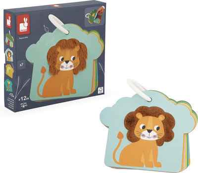 Janod – Babybuch – Tastkarten Savannah