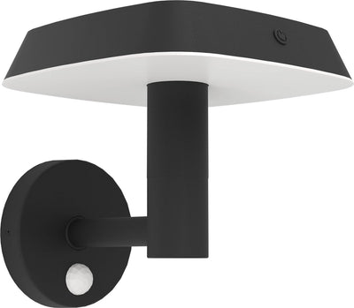 Eglo Dreoli Solar-Außenwandleuchte – Solarenergie – LED – 21 cm – Schwarz und Weiß